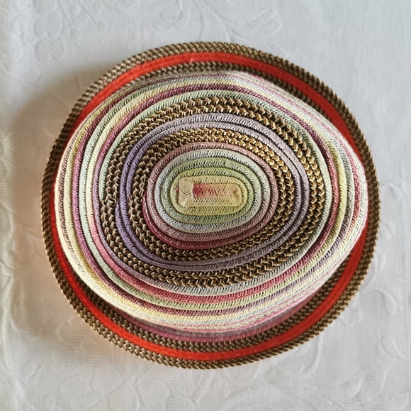 Woolrich Multi Coloured Straw Style Fedora Hat - Picture 3 of 8